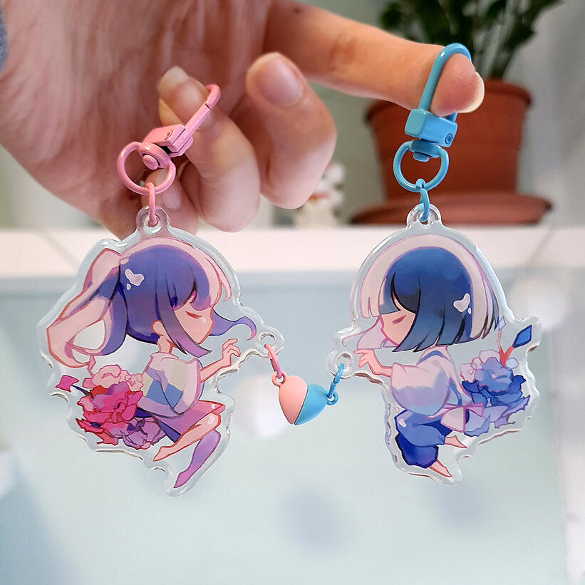 Keychain Set &quot;Chihiro and Haku&quot;