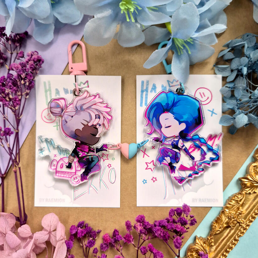 Keychain Set "Jinx and Ekko"